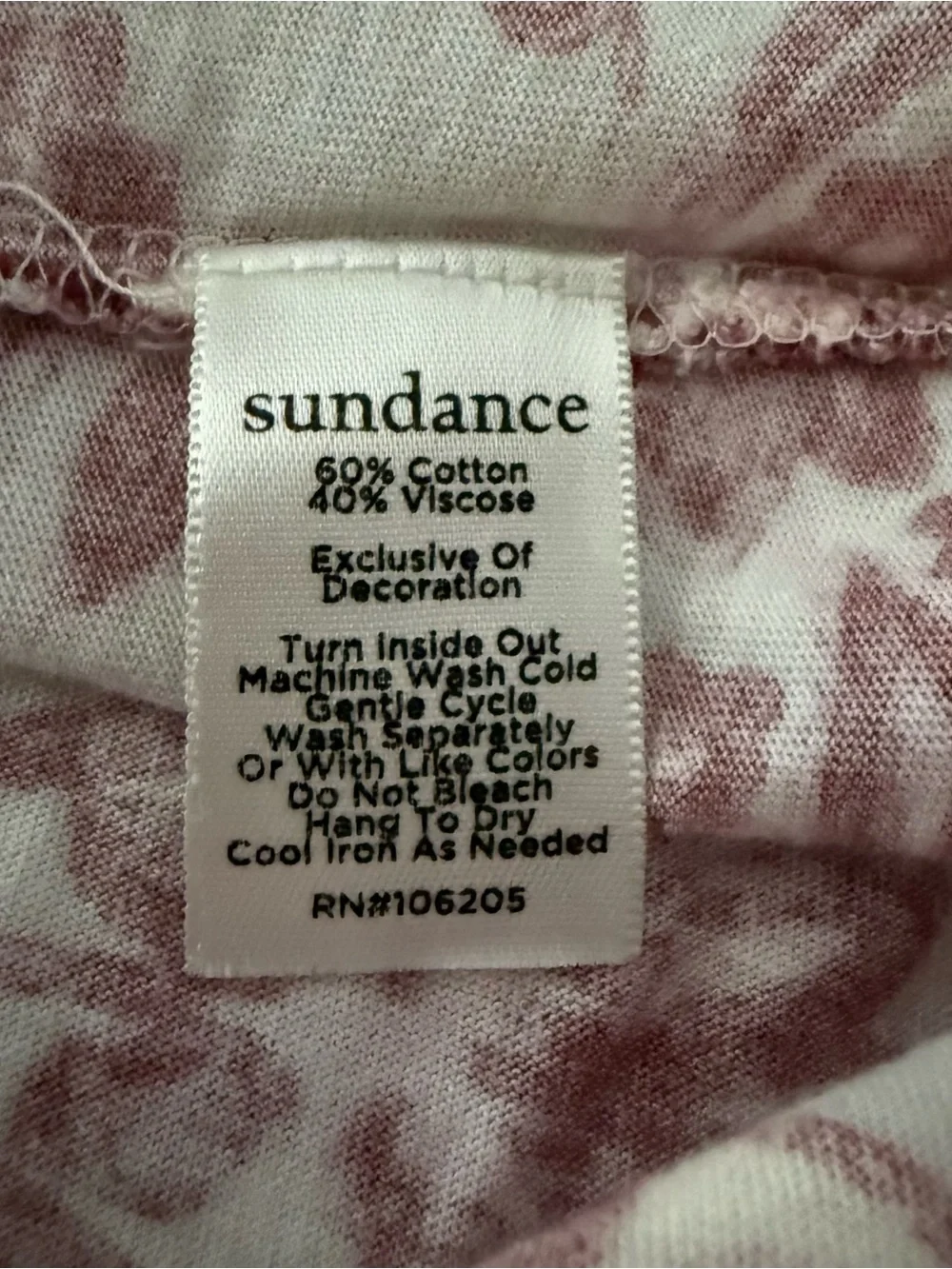 Sundance Long Sleeve Floral Patchwork Tee in Pink, Burgundy, Green